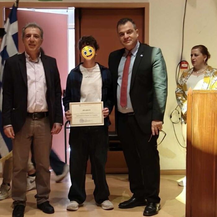 Απονομή του Βραβείου «ΜΑΡΙΟΣ ΤΟΚΑΣ» στον αριστεύσαντα μαθητή του Πειραματικού Μουσικού Γυμνασίου Παλλήνης