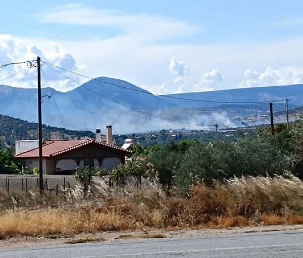 Πυρκαγιά ανάμεσα Κορωπί και Καλύβια– Κάηκαν 25 στρέμματα χαμηλής βλάστησης