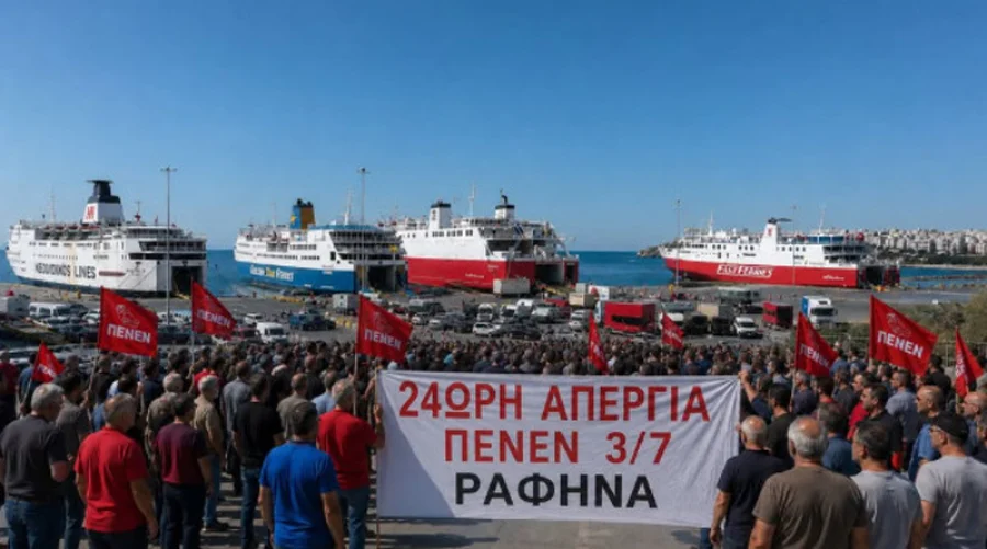 Ραφήνα: Κανονικά η απεργία των ναυτεργατών παρά τη δικαστική απόφαση – Μεταφορές δρομολογίων, ακυρώσεις και ταλαιπωρία επιβατών